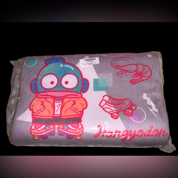 New Rare Kawaii Sanrio Hangyodon 90’s Retro Scene Memory Foam Curved Pilllow - Picture 1 of 5